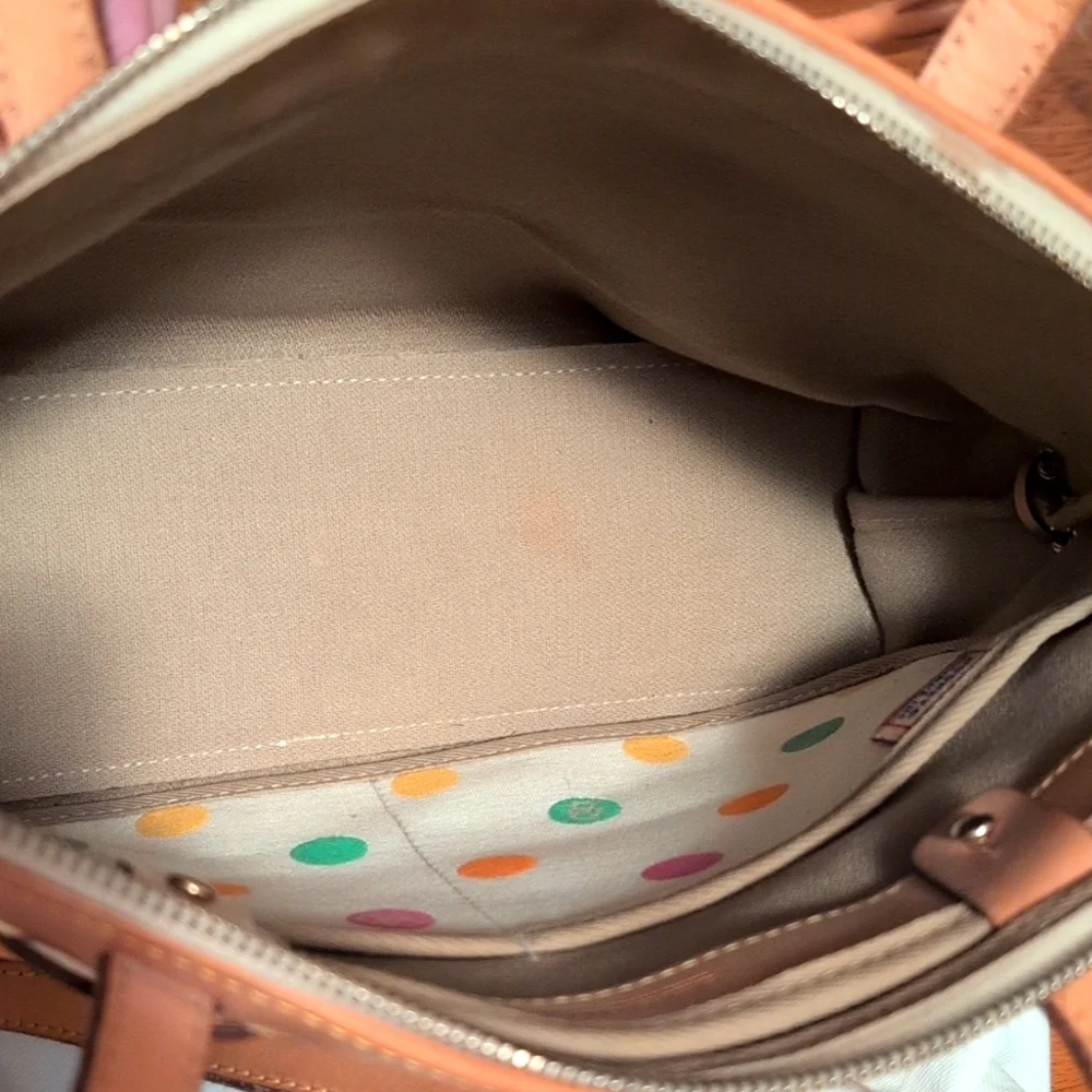Dooney & Bourke - Polka Dot Monogram Shoulder Bag - Picture 9 of 9